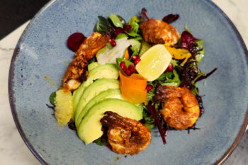 Salade de gambas tandoori